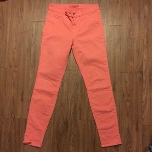J Brand Women's Jeans 28 Skinny Coral Peach